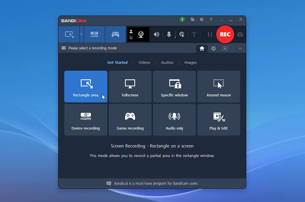 Bandicam recording modes