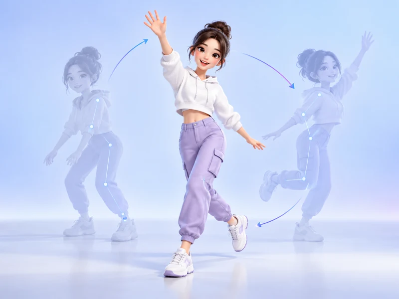 AI motion control applied to an avatar character