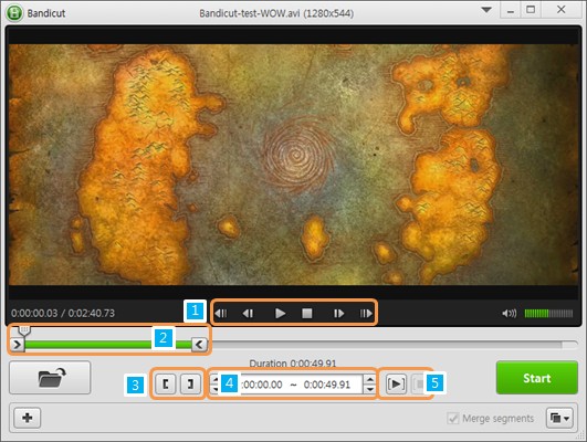 Video Cutting Section