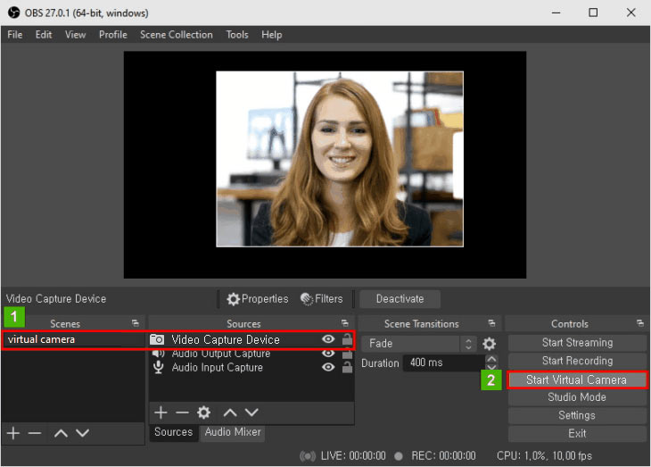 How To Use OBS Studio Virtual Camera Updated Bandicam