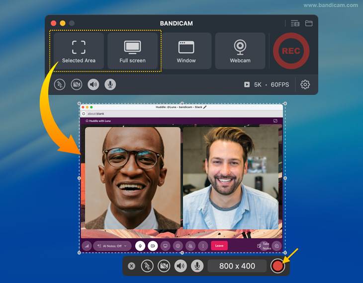 record slack huddle on mac