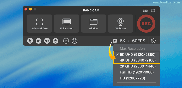bandicam 4k screen recorder