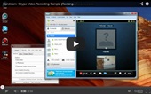 skype recording, sample video