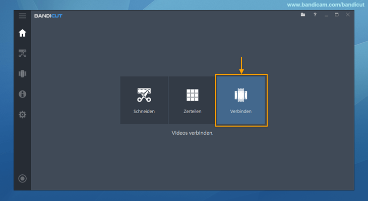 Video-Zusammenfüger, Wie man Videos zusammenfügt, 1