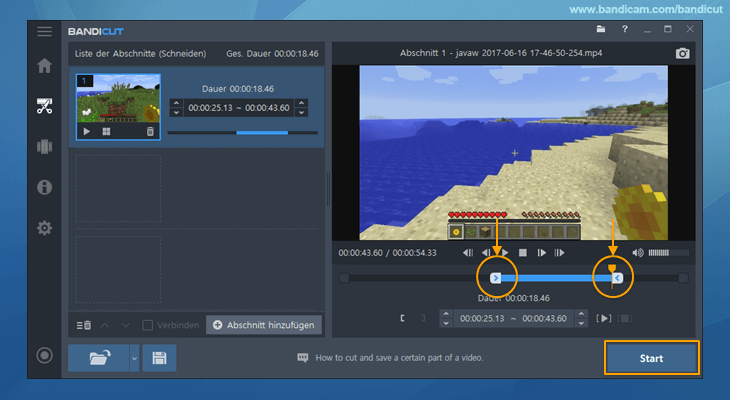 Videoschnitt, Wie man ein Video schneidet, 3